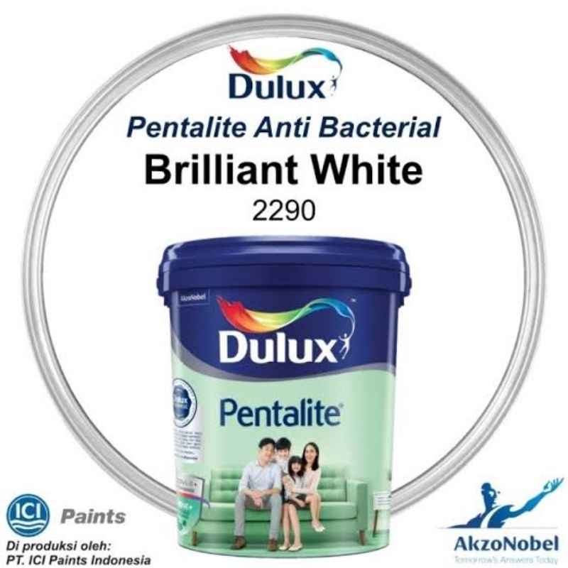 Dulux Pentalite Antibac 20 Liter Brilliant White 2290