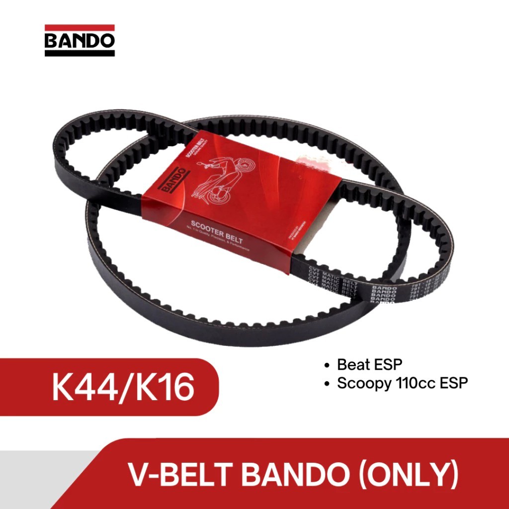 Vanbelt Bando Honda Beat ESP/Scoopy 110CC ESP (V-Belt Only/K44)