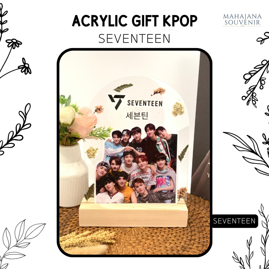 Acrylic Gift KPOP Gift SEVENTEEN Kado Ulang Tahun , Kado Wisuda, Kado Surprise Karayaliving