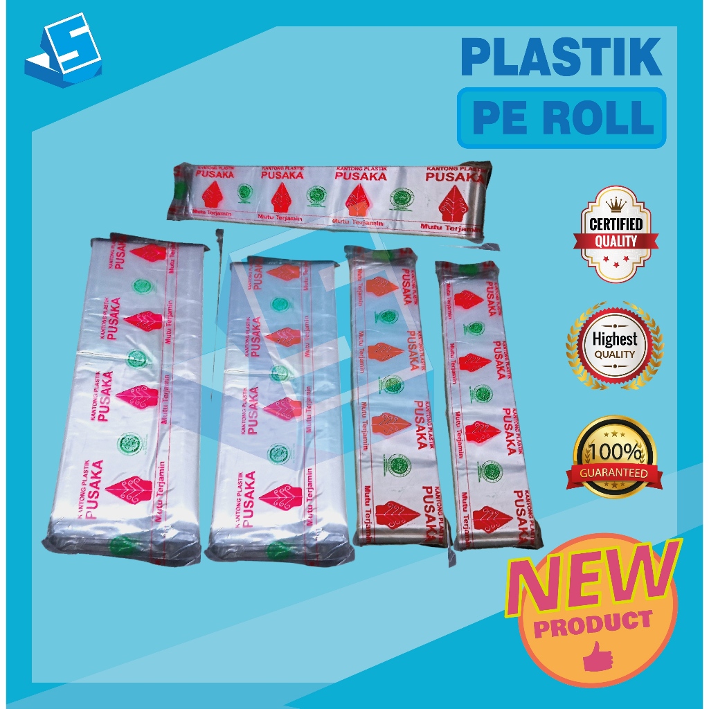 Plastik Roll / Plastik PP PE Roll / Plastik Kacang / Plastik Meteran / Plastik Pusaka Roll Tebal