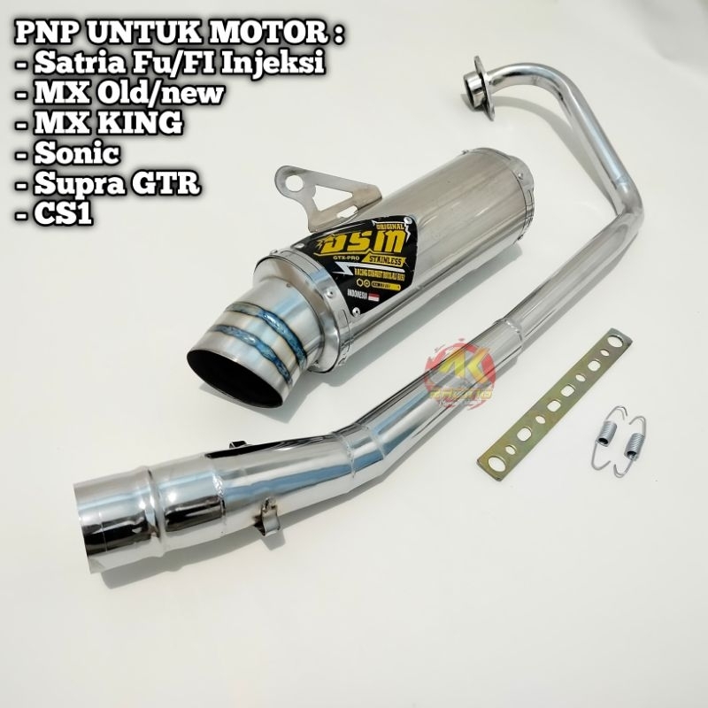 Knalpot Racing DSM Pangkon Atas SATRIA FU, SATRIA FI, MX, MX KING, SUPRA GTR, SONIC, CS1