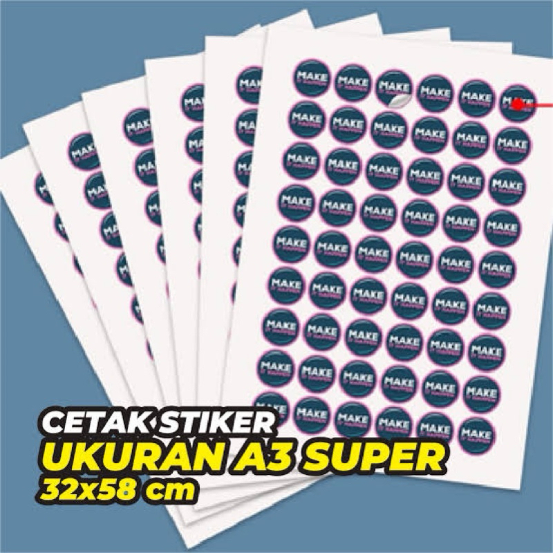 

Stiker Label Laser A3+ Vinyl Transparan / Stiker Kemasan Makanan / Stiker Produk ( Free Desain)