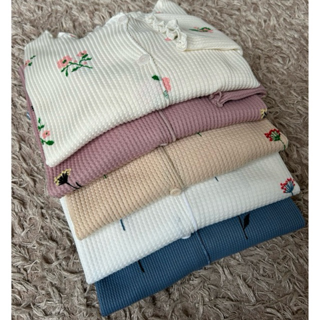 CARDIGAN OVERSIZE WAFFLE//CARDIGAN CROP RAJUT JUMBO // ATASAN WANITA