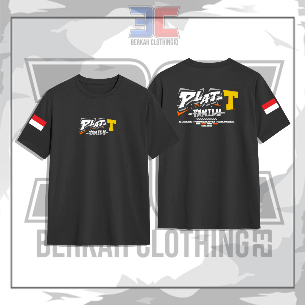 Kaos T-Shirt Plat T Familly Subang-Purwakarta-Karawang
