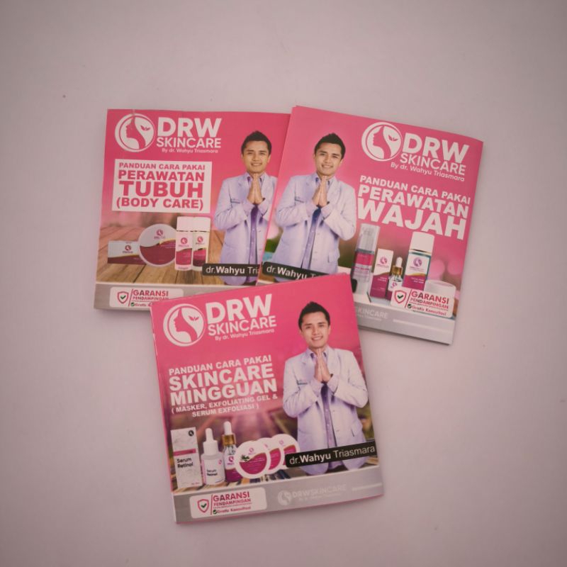 

50 Lembar Brosur Panduan Pemakaian Produk DRWSKINCARE