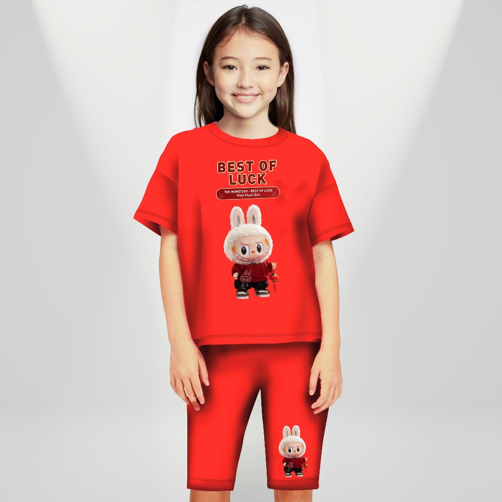 Baju Anak Perempuan Setelan Anak Perempuan Imlek Labubu