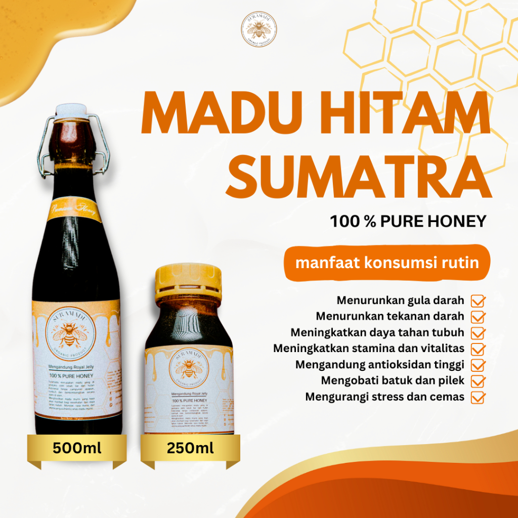 

MADU HITAM MURNI ASLI SUMATRA SURAMADU