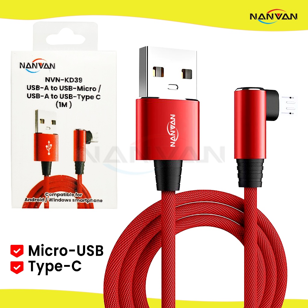 NANVAN NVN-KD39 Kabel Data Charger Tpu Usb Micro / Type C Fast Charging
