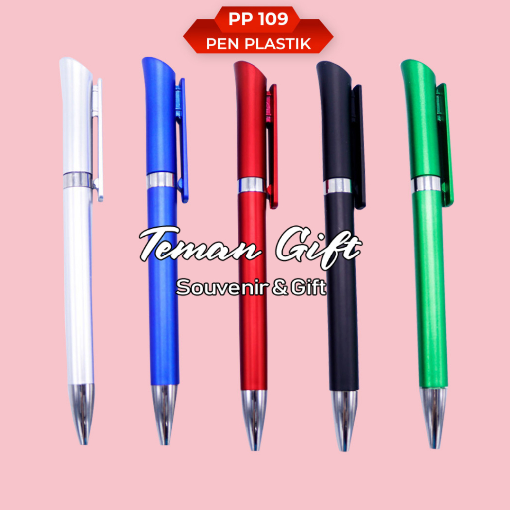 

Souvenir Pen Plastik Promosi pp 109 - Dapat Custom Logo PP 109