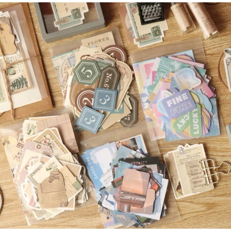 

[TGV021] 5 pcs - Kertas Dekorasi Vintage / Dekorasi Scrapbook / Journal Kit / Jurnal Kit / Bujo Penpal Bullet