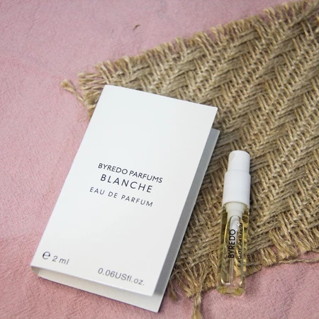 Sampel Parfum - 2 ML Byredo Blanche, Wewangian Parfum Botol, 2009 Parfum Original Sampel Parfum Boto