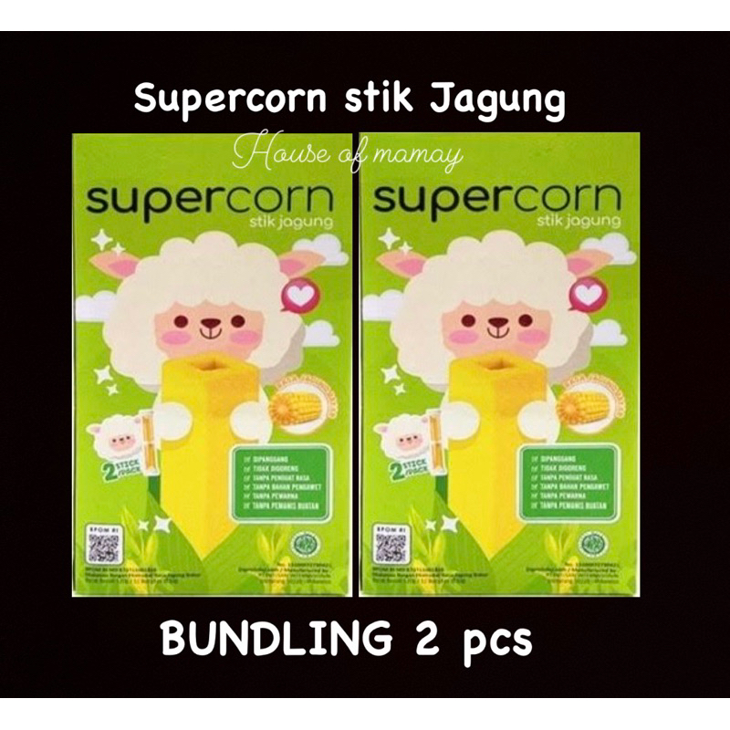 

Diskon Bundling 2pcs !! Supercorn cemilan sehat anak || Cemilan Sehat Bayi|| Rasa jagung || NO MSG & Pengawet