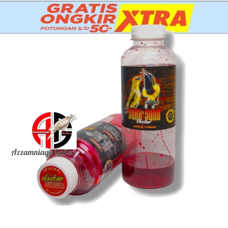 NEKTAR SUKA SUKA BOTOL 250 VITAMIN BURUNG SOGON PLECI SUKA SUKA NEKTAR D0SI5 TINGGI