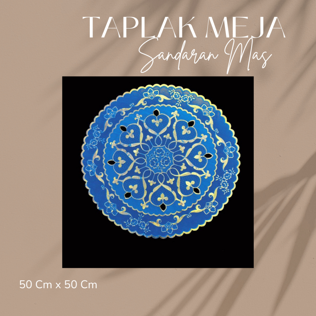 Taplak meja tamu minimalis bulat Uk.50x50 Cm/ taplak meja sudut/ taplak sofa/ taplak sandaran