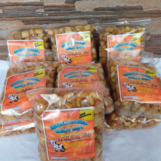 

Forcysn Krecek Rambak Siap Goreng Krupuk Rambak Kulit Sapi Asli Khas Mojokerto 5Kg All Varian