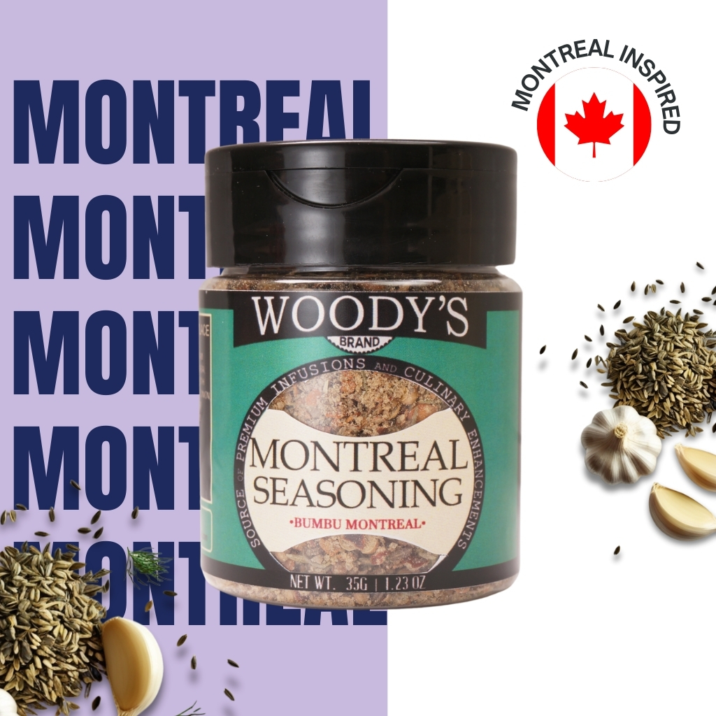 

WOODYS BRAND Bumbu Montreal Serbaguna 35 Gram Dry Rub Montreal seasoning Bumbu Marinasi Serbaguna Rendah Kalori Rempah Rempah BBQ Grill