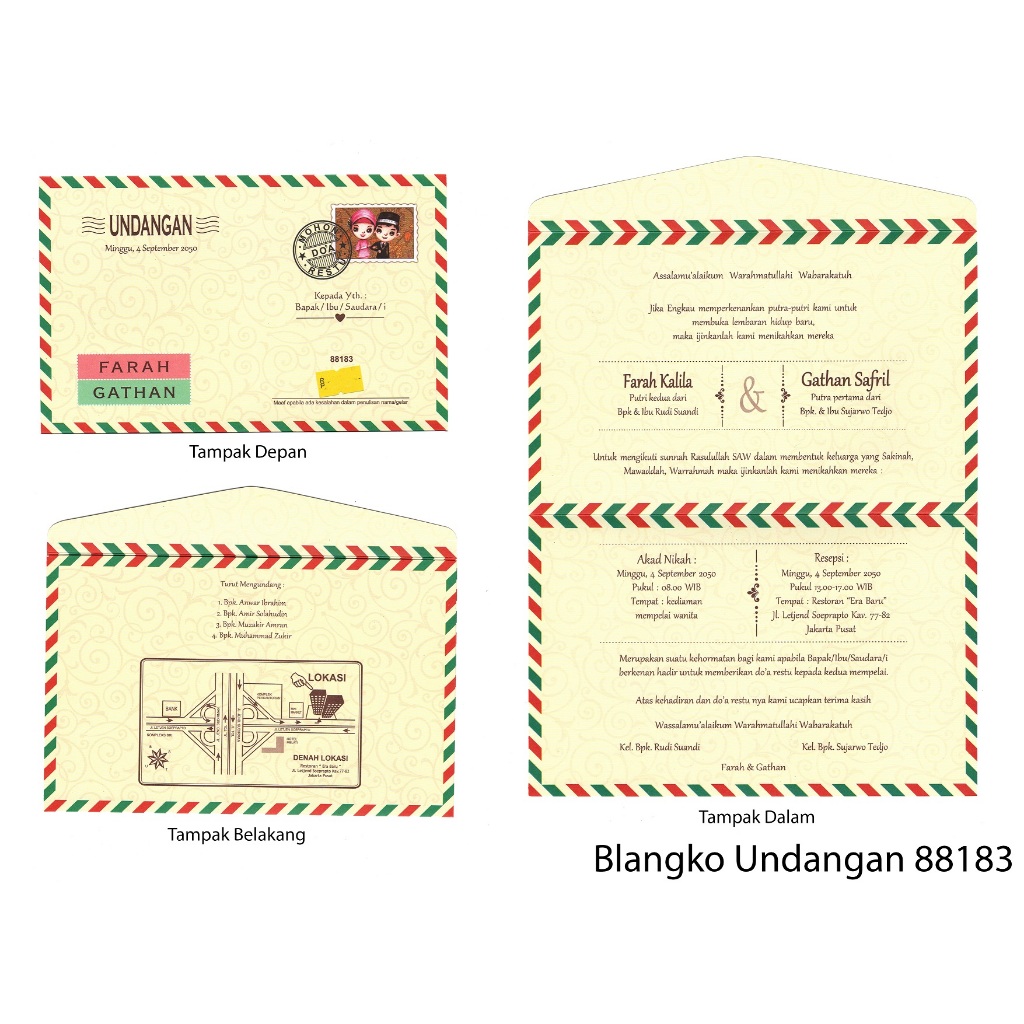 Undangan Murah Blangko Erba 88183