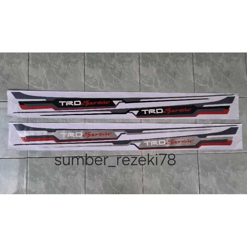 sticker stiker Toyota Yaris TRD  sportivo)stiker trd Sportivo Yaris/stiker Lis body Yaris TRD sporti