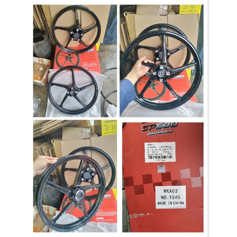 VELG RACING PALANG 5 RCB SP 500 YAMAHA MX KING /Y15ZR/R15/VIXION NEW UKURAN 160/160-17 WARNA HITAM