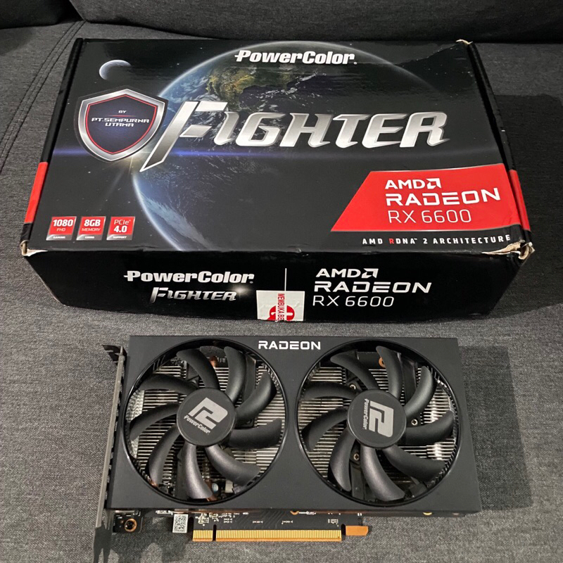 VGA RX 6600 PowerColor Bekas