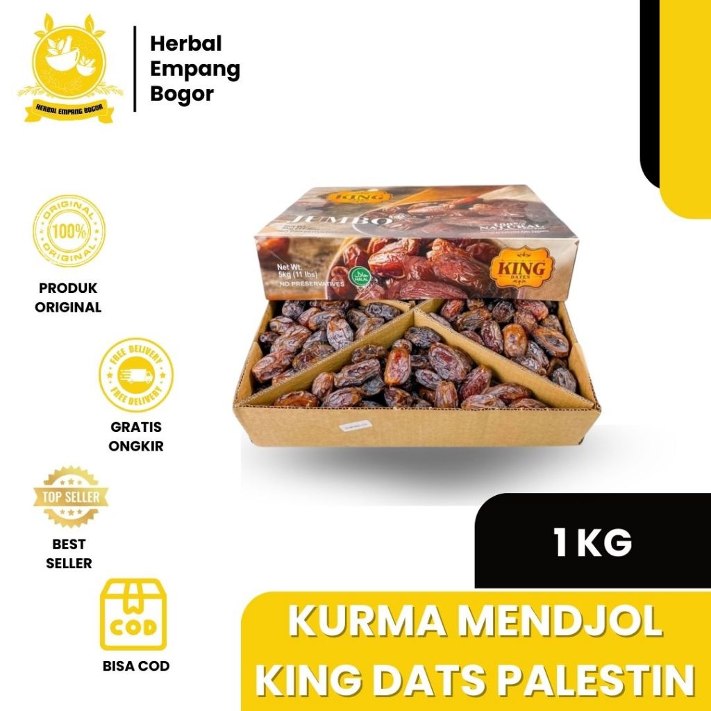 

Kurma Medjol Jumbo Premium Palestin Dates Medjoul 1kg King