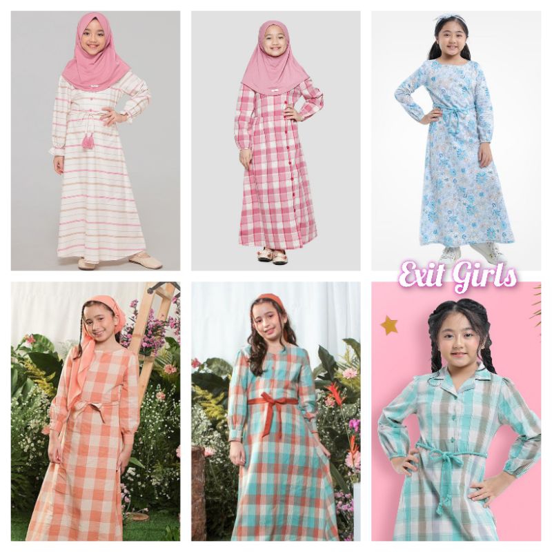 Exit Girls - New Arrival Dress Gamis anak perempuan 5-14 Tahun