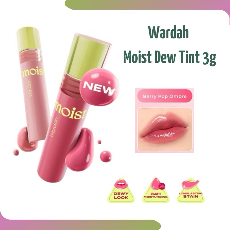 Wardah Moist Dew Tint / Wardah lip gloss / Wardah gloss tint / wardah glossy tint / wardah lip tint