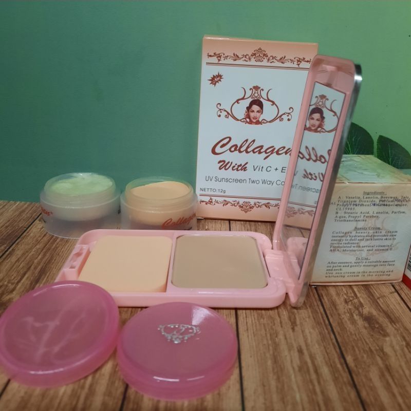 BEDAK & CREAM SIANG MALAM COLLAGEN