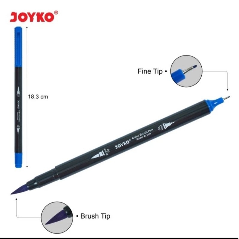 

Color Brush Pen Pena Kuas Warna Joyko CLP-13