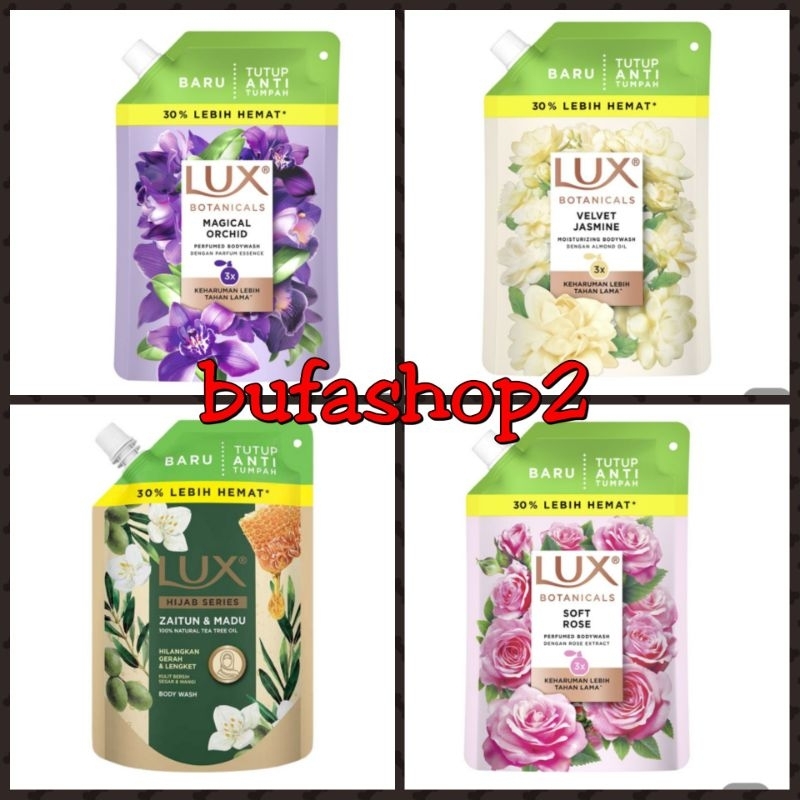 LUX body wash / sabun mandi cair 400ml ( KEMASAN BARU)