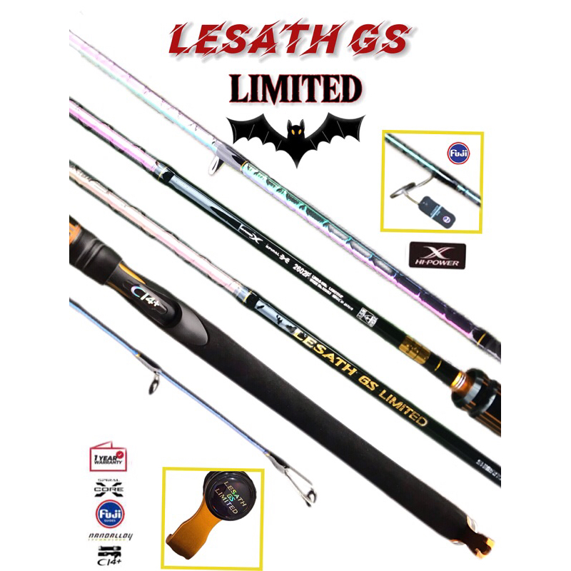 joran shimano lesath gs limited SPRAL-X bunglon  custom 8-16lb,183cm/168cm