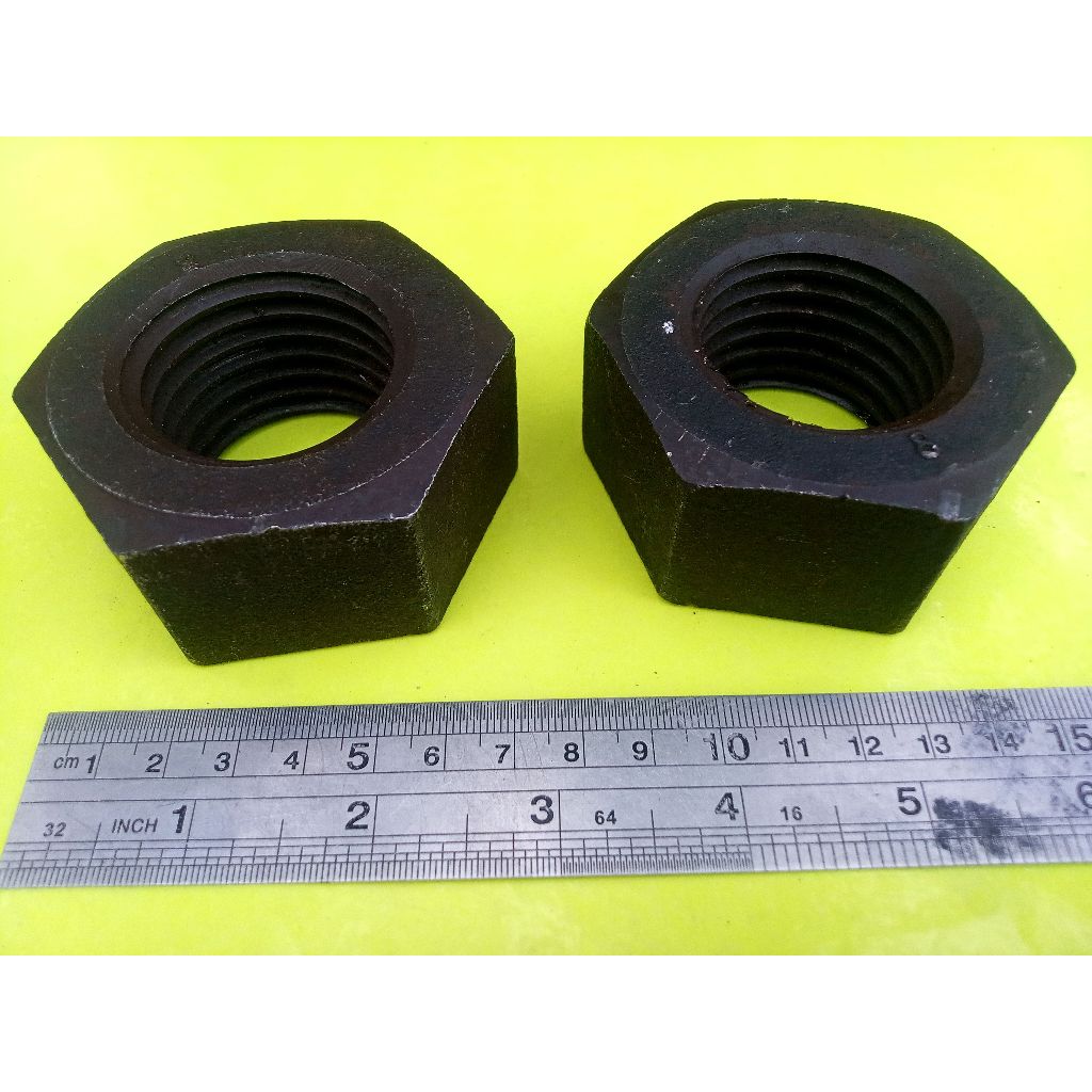 MUR BAJA M30 HITAM / MUR BAUT KUNCI 46 / MUR M30 BAJA / MUR BAJA HTB GRADE 8.8 M30 / NUT M30 BAUT 46