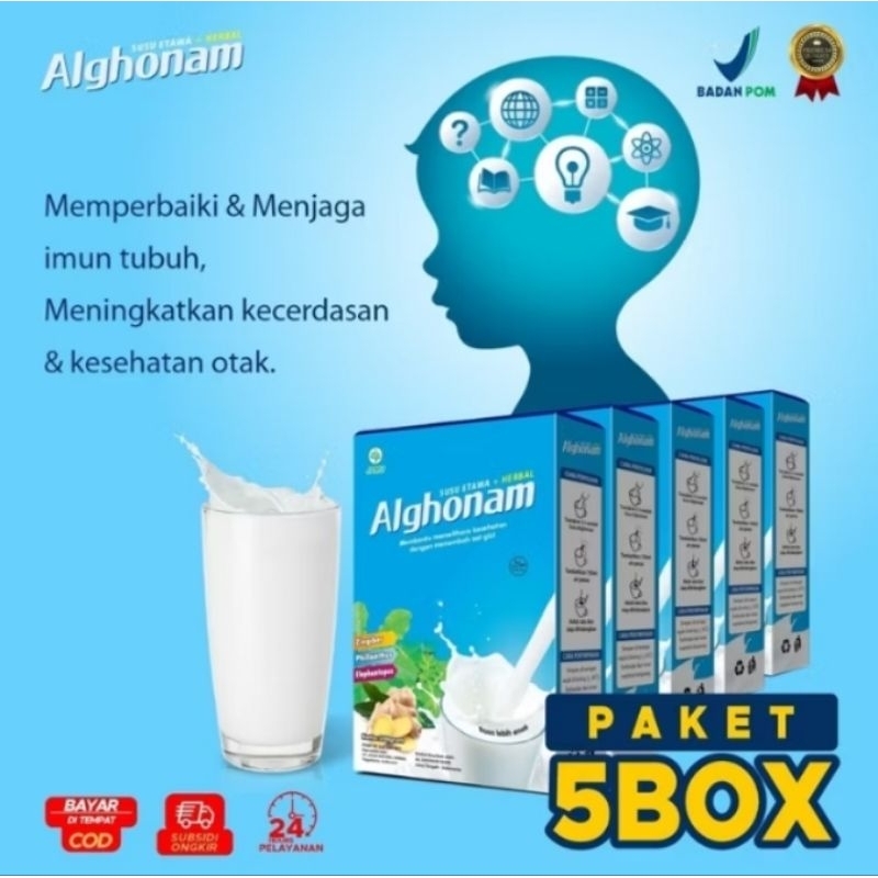 

AL GHONAM | SUSU KAMBING PREMIUM 200gr | ISI 5 box