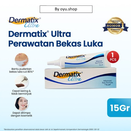 Dermatix Ultra 15gr - Cream Penghilang Bekas Luka - Bekas Caesar - Keloid - Bekas Jahitan