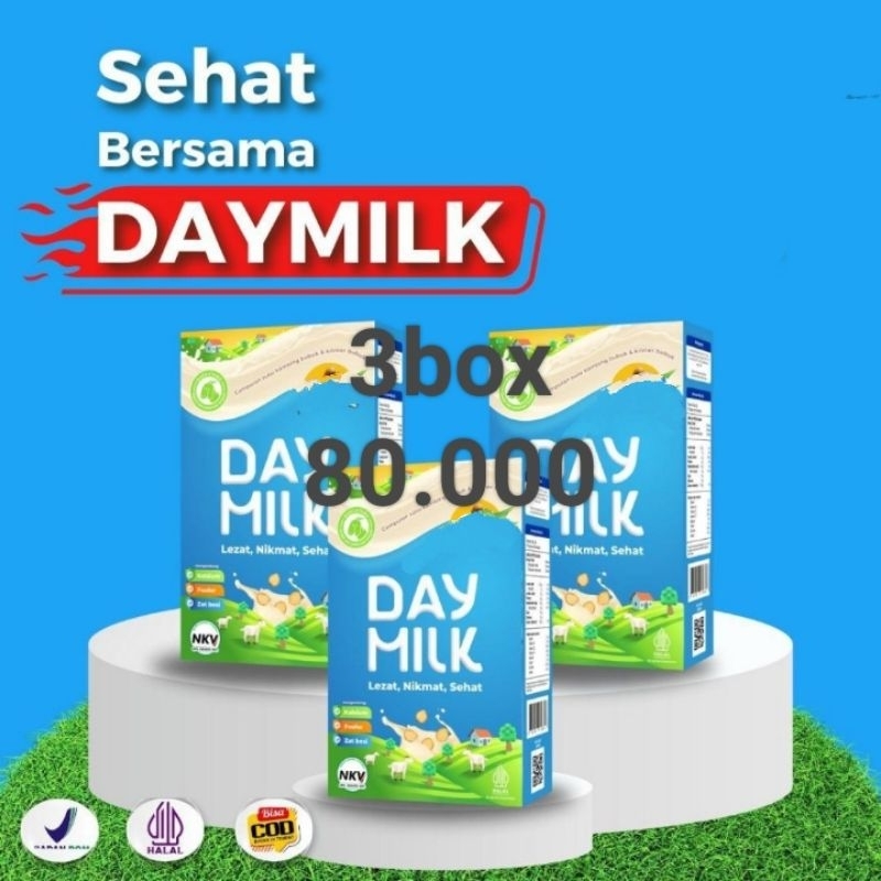 

DAYMILK Susu Kambing Etawa Asli - 3 BOX 80.000 - Susu Bubuk - "Dikirim dari MATARAM