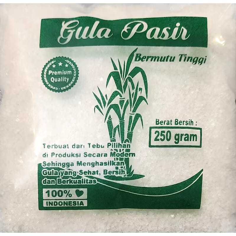

Gula Pasir 250 Gram 1/4 Kg