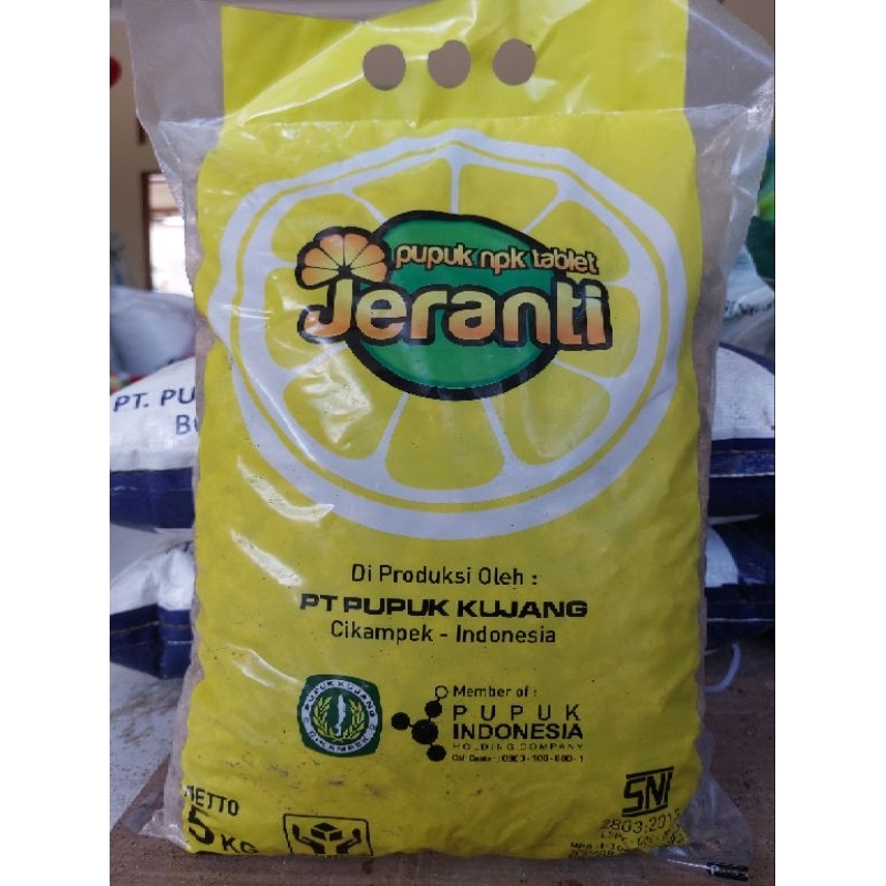 Pupuk NPK TABLET JERANTI 18-10-14+TE Kemasan 5 KG
