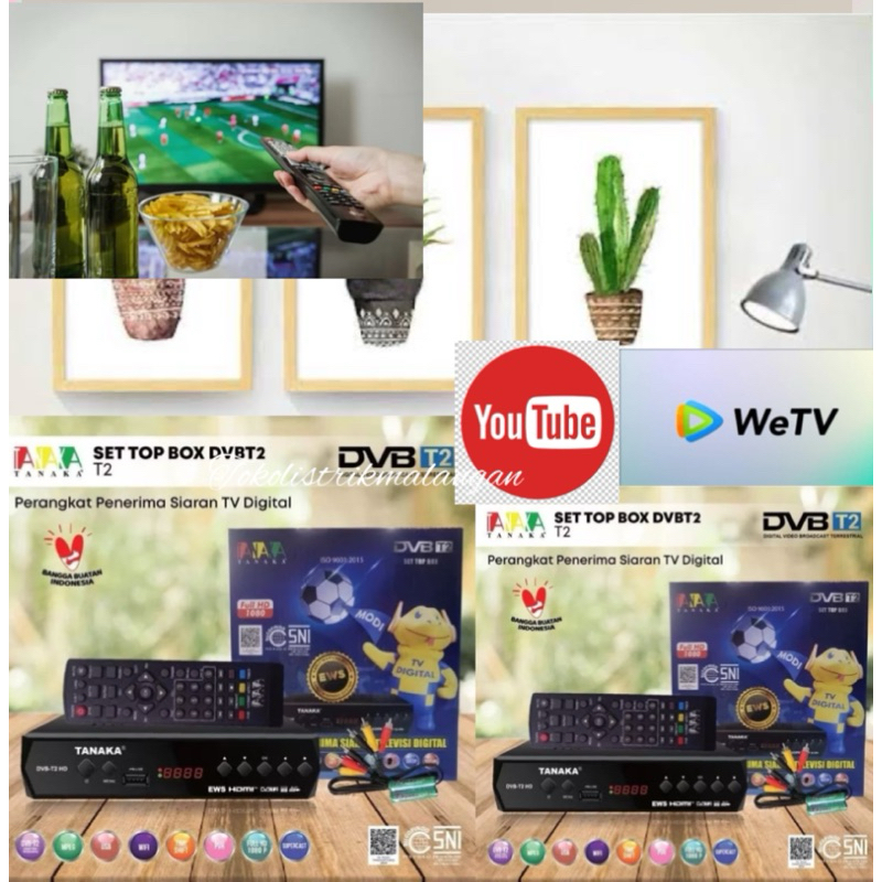 Set top box tanaka digital dvb t2/stb tanaka digital dvb t2