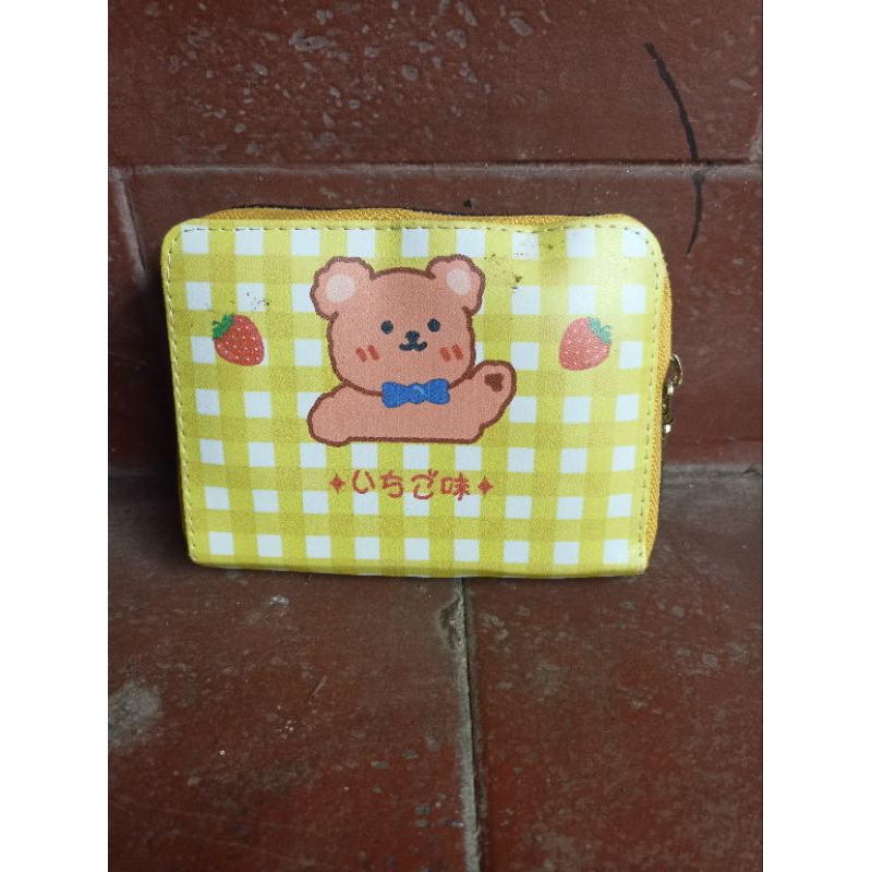 dompet teddy bear wanita lucu