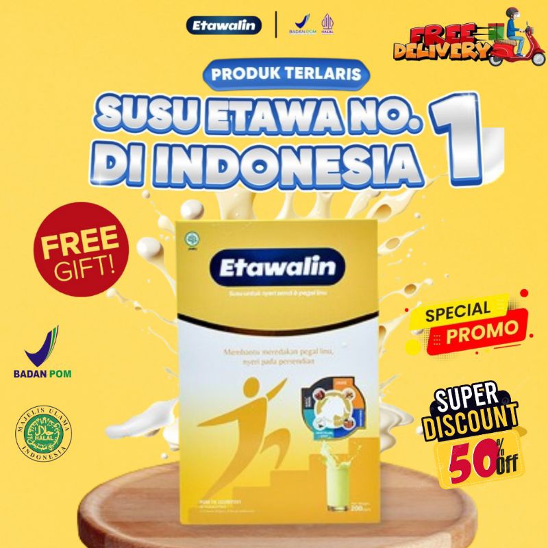 

Promo!! Etawalin Susu Etawa Solusi Nyeri Sendi Asam Urat Pegel Linu Original Halal Bpom