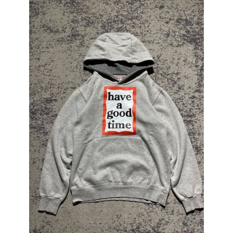 HOODIE HAVE A GOOD TIME SECOND ORIGINAL SIZE L @KAKIKU.SECONDTHRIFT