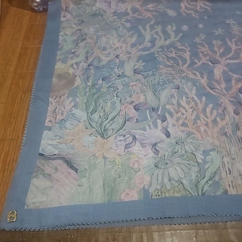 buttonscarves TLM 1 blue preloved