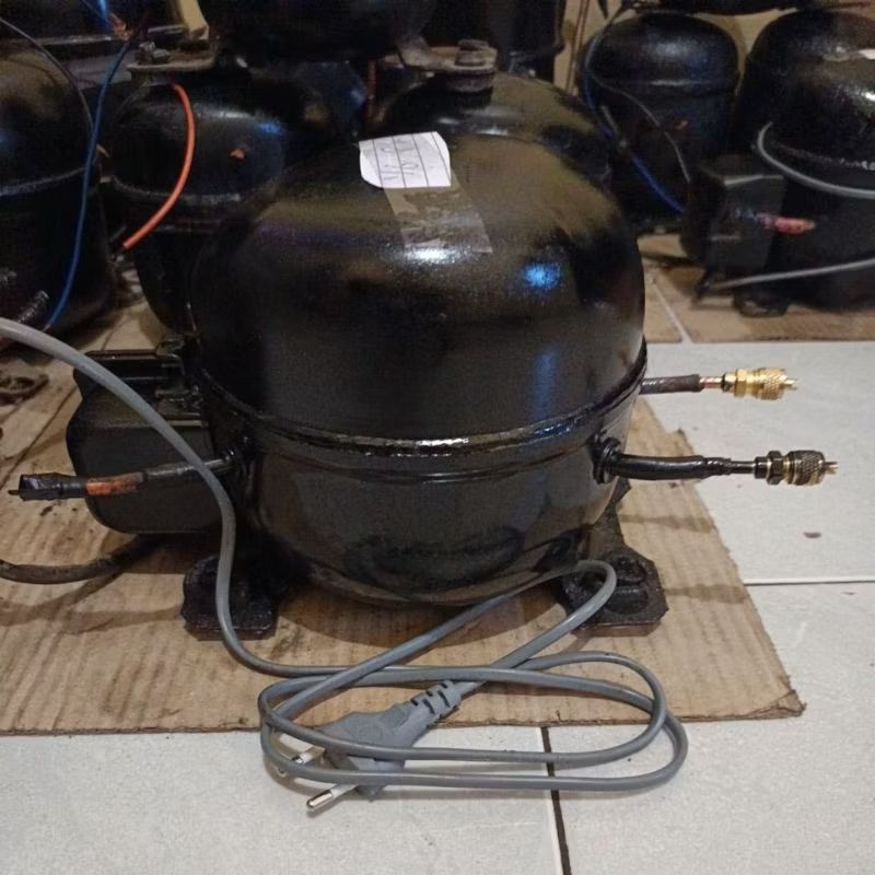 KOMPRESOR RAKITAN COMPRESSOR KULKAS 1/6 PK # VACUM KULKAS / AC MOBIL / AC RUMAHAN # POMPA VACUM # AL