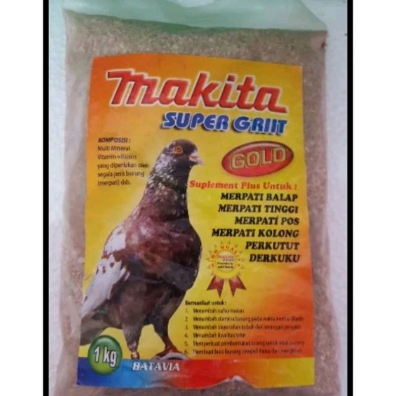 makita super grit merpati anti stres 1kg