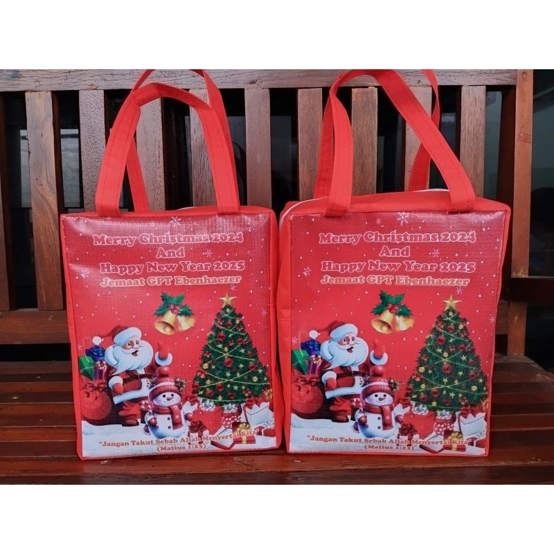 TAS RESLETING NATAL / HAMPERS NATAL / GOODIEBAG NATAL