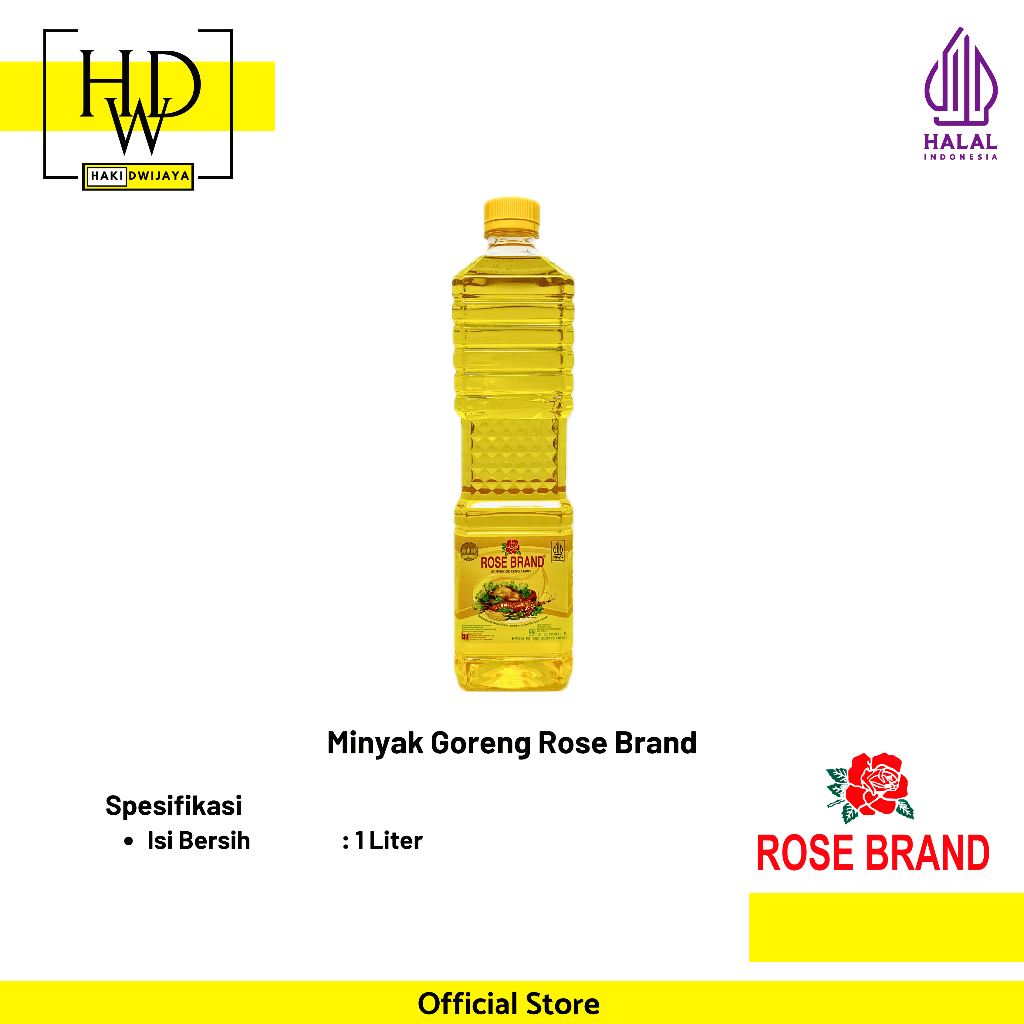 

[1 Liter] Rose Brand Minyak Goreng Kemasan Botol