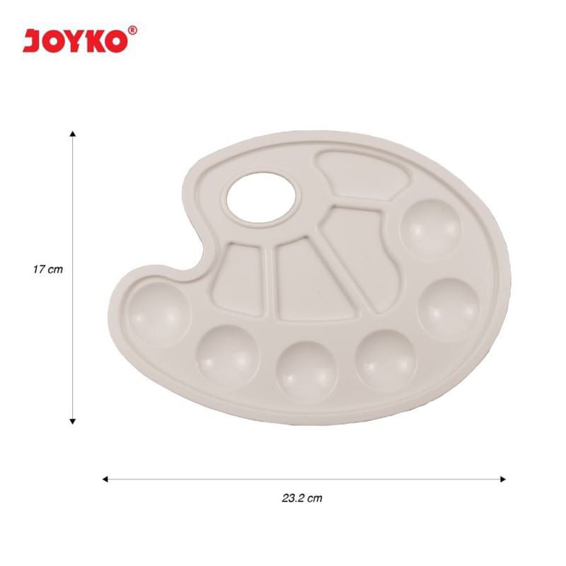 

Palet Lukis Tempat Cat Acrylic Watercolour Palette Oval Wadah Putih Susu