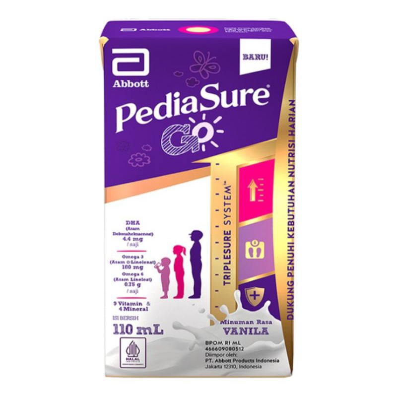 

Pediasure Go Susu UHT Vanila 110 ml