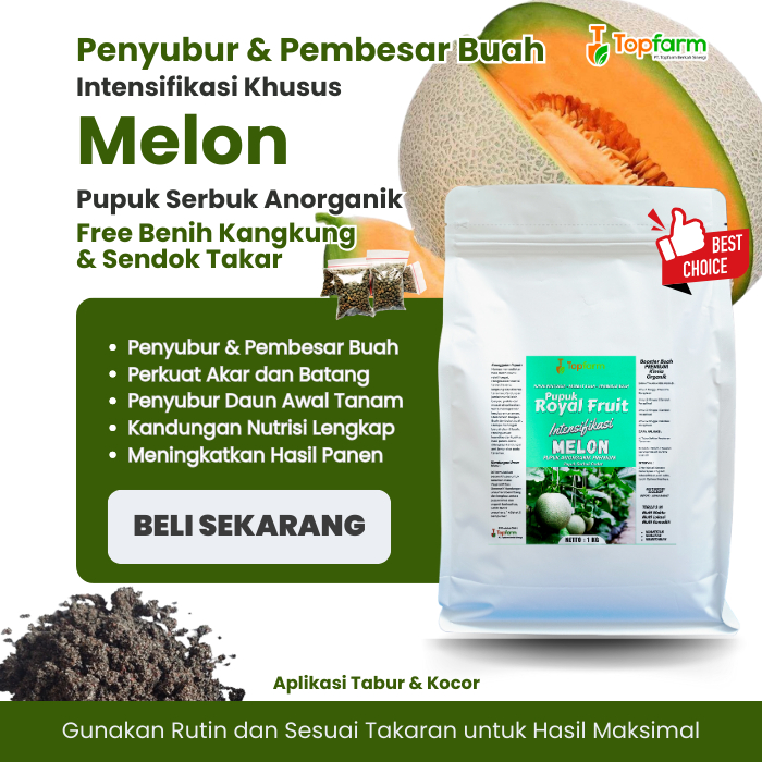 Pupuk Melon Cepat Berbuah / Pupuk Melon Pembesar / Pupuk Melon Terbaik / Pupuk Booster Buah Melon