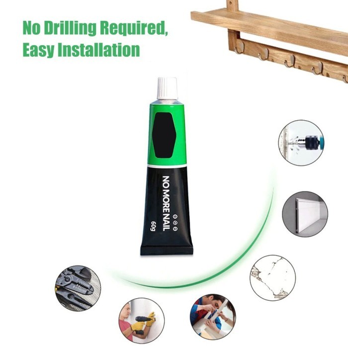 Lem Pengganti Paku Tembok Adhesive Glue Murah|Lem Premium-Lem Serbaguna Super Kuat-Lem Besi -Nail